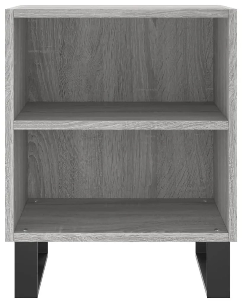 Mesas cabeceira 2pcs 40x30x50 cm derivados madeira cinza sonoma