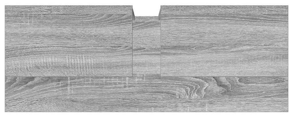 Móvel p/ lavatório 80x30x60cm derivados madeira cinzento sonoma