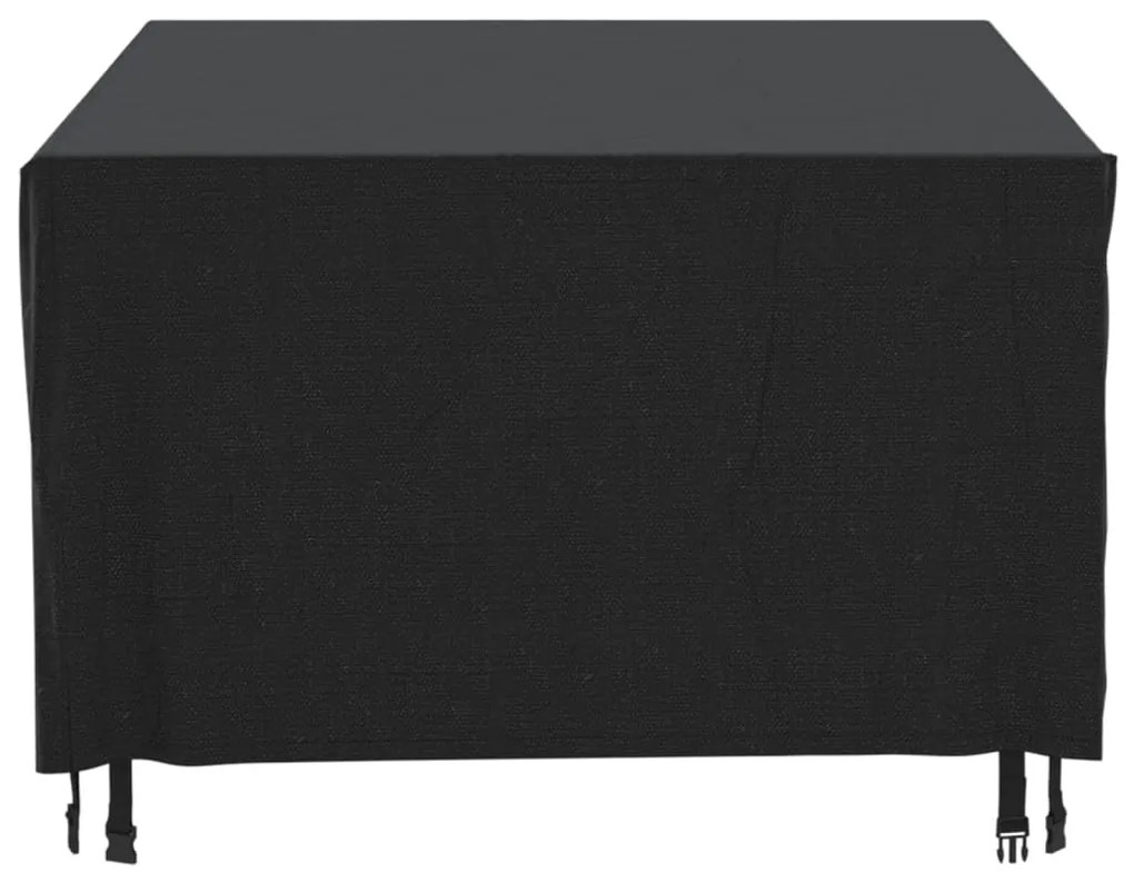Capas móveis de jardim 2pcs 172x113x73cm impermeável 420D preto