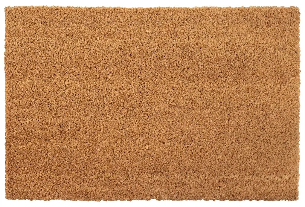 vidaXL Tapete de porta 50x80 cm fibra de coco tufada natural