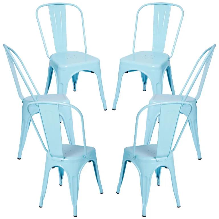 Pack 6 Cadeiras Torix - Azul céu