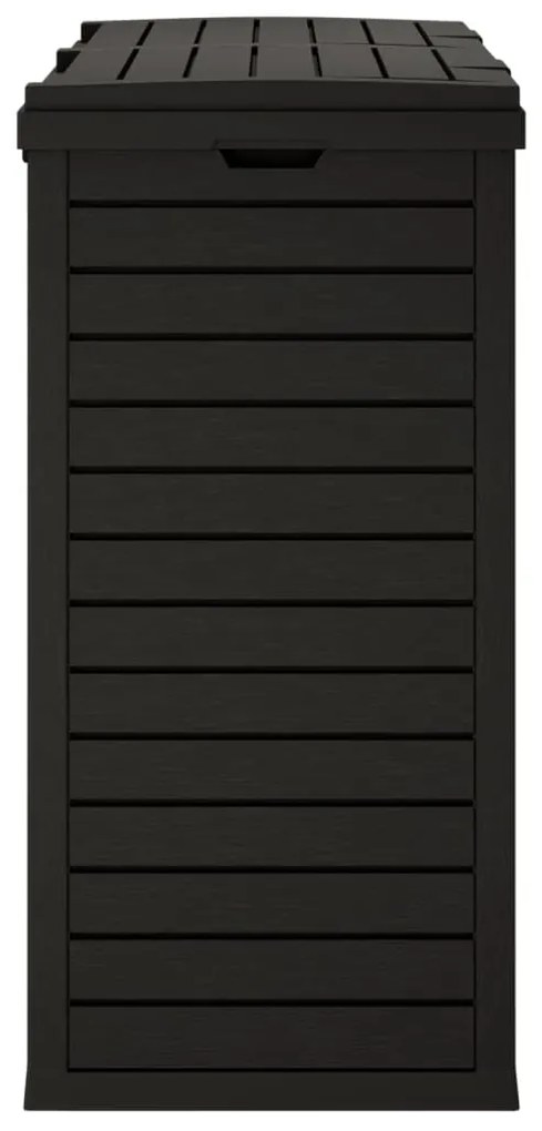 Caixote do lixo p/ exterior 78x41x86 cm polipropileno preto
