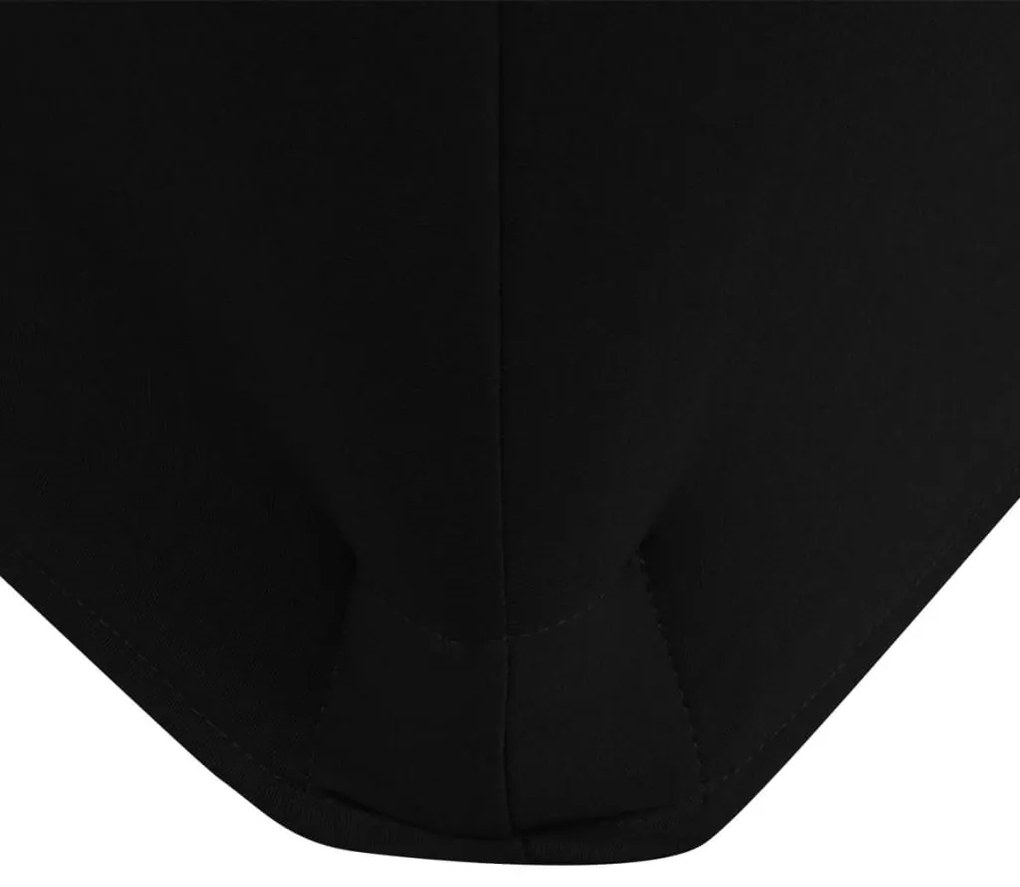 Capa extensível para mesa 2 pcs 120x60,5x74 cm preto