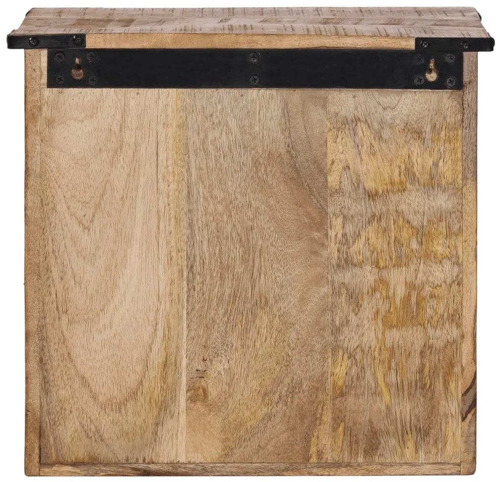 Mesa de cabeceira 40x30x37 cm madeira de mangueira maciça