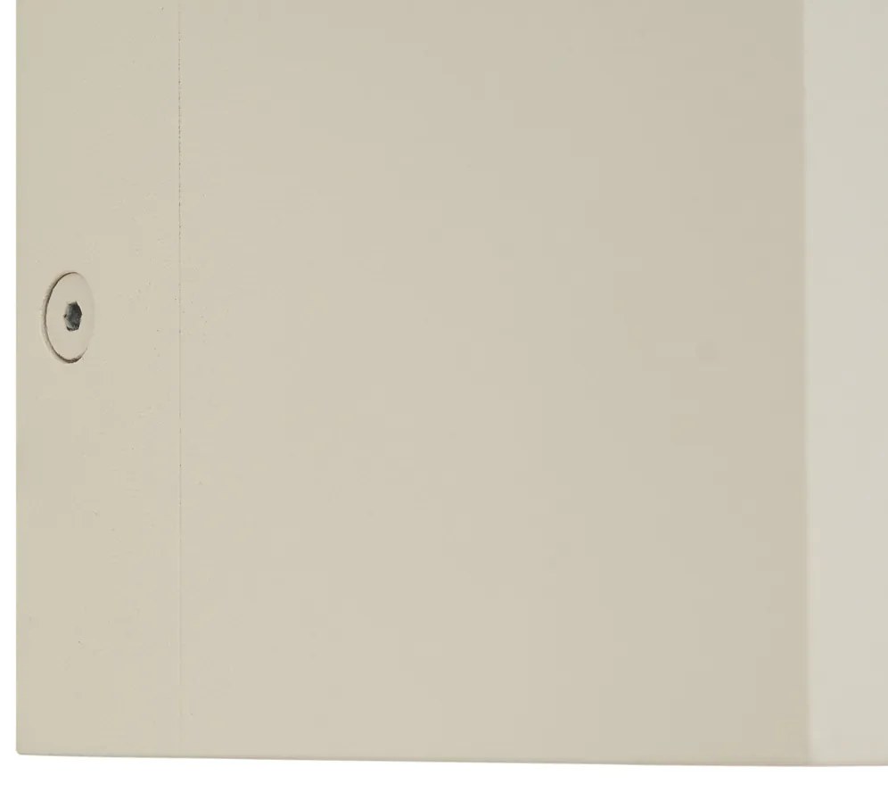 Candeeiro de Parede Moderno Bege G9 Quadrado - Transfer