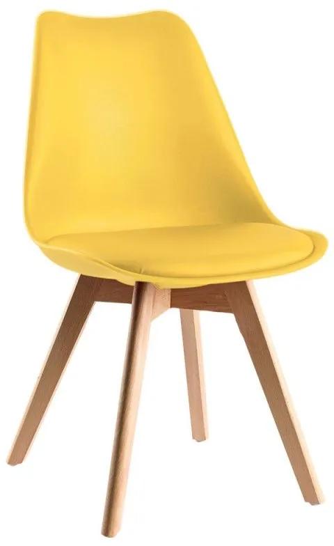 Conjunto Secretária Dek e Cadeira Synk Basic - Amarelo