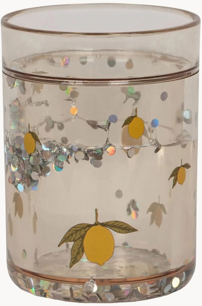 Copos com purpurinas para crianças Lemon, conjunto de 2
