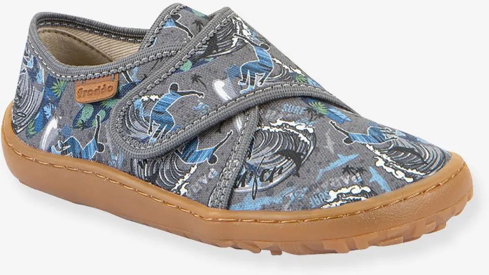 Pantufas barefoot com padrão Froddo para criança cinzento