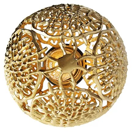 Candeeiro de teto Art Deco dourado - Maro Art Deco