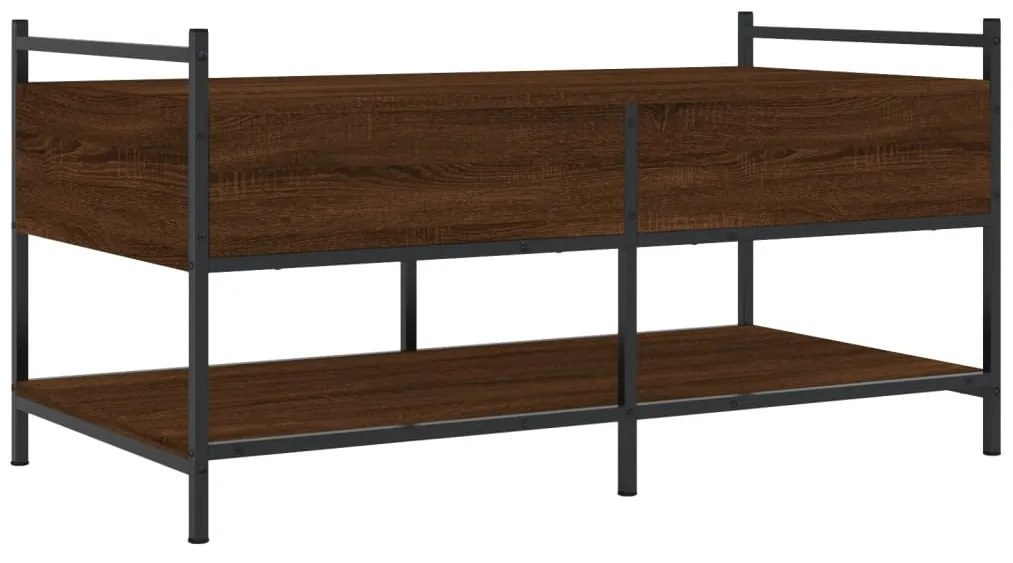 Mesa centro 99x50x50 cm derivados de madeira carvalho castanho