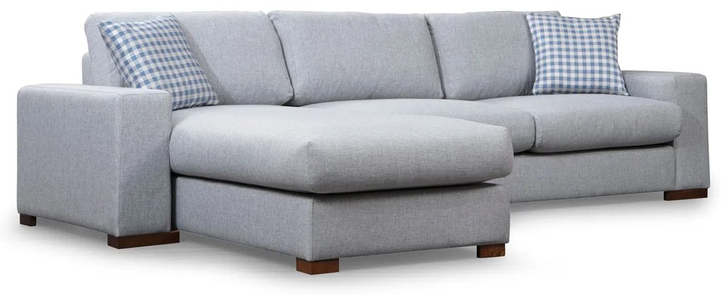 Sofá de Canto Loop – Cinzento Claro – 290 cm x 194 cm
