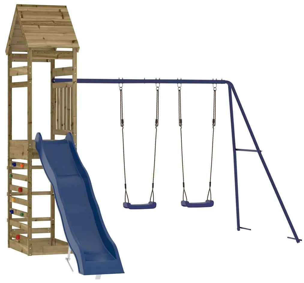 Conjunto de brincar para exterior madeira de pinho impregnada