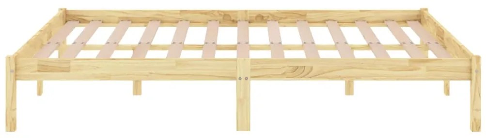 Estrutura de cama 140x200 cm pinho maciço