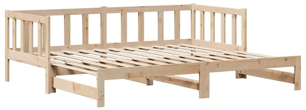 Sofá-cama com gavetão e gavetas sem colchão 90x190 cm