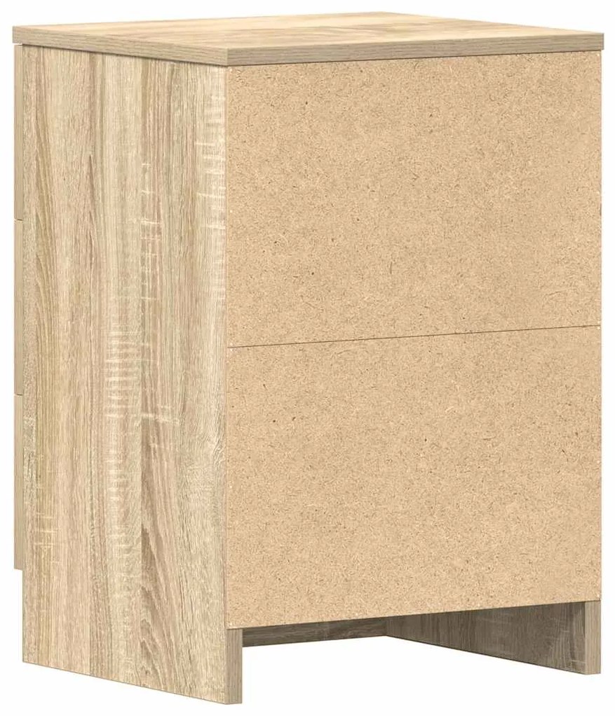Mesa de cabeceira derivados de madeira carvalho sonoma