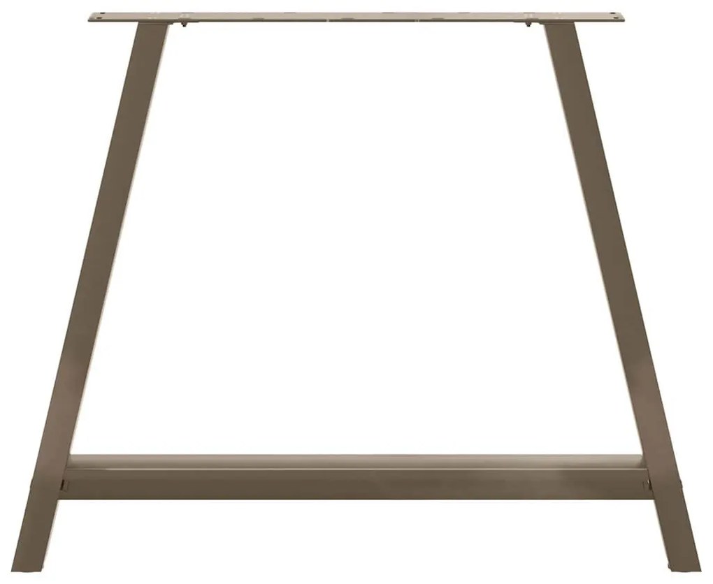 Pés de mesa de jantar em formato A, 2 peças, 100x(72-73) cm, aço