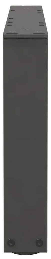 Pés para mesa de centro em V, 2 peças, antracite, 60x(30-31,3) cm, aço