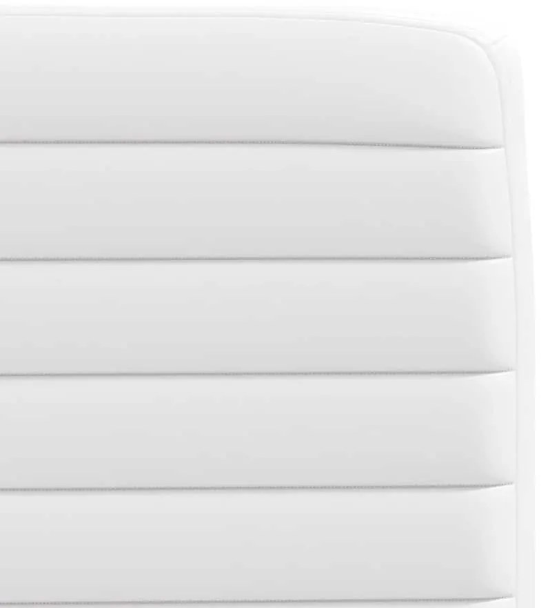 Cadeiras de jantar 2 pcs couro artificial branco