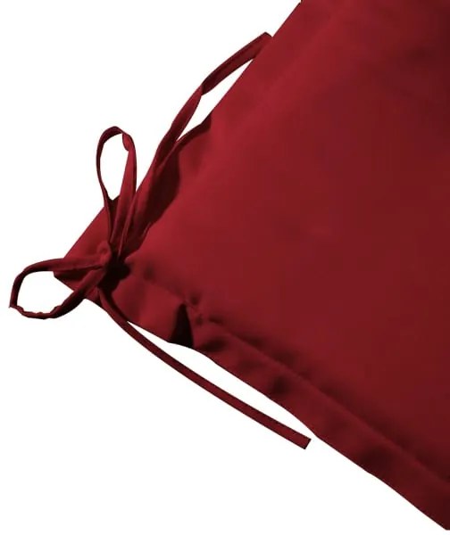 Conjunto de 6 almofadas para assento Boston 47 x 42 x 6 cm Vermelho