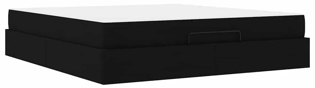 Estrutura da Cama Outros com armazenamento Preto 180 x 200 cm tecido