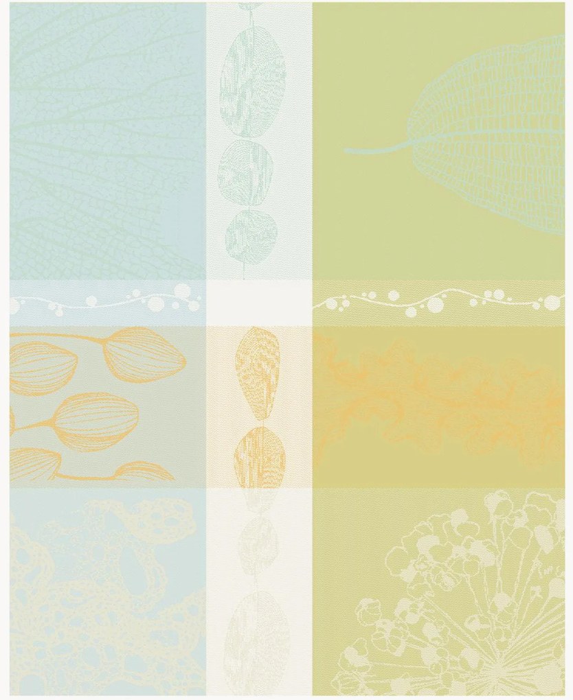 Individuais de mesa jacquard Mille Lieues Aube Enduit, conjunto de 4