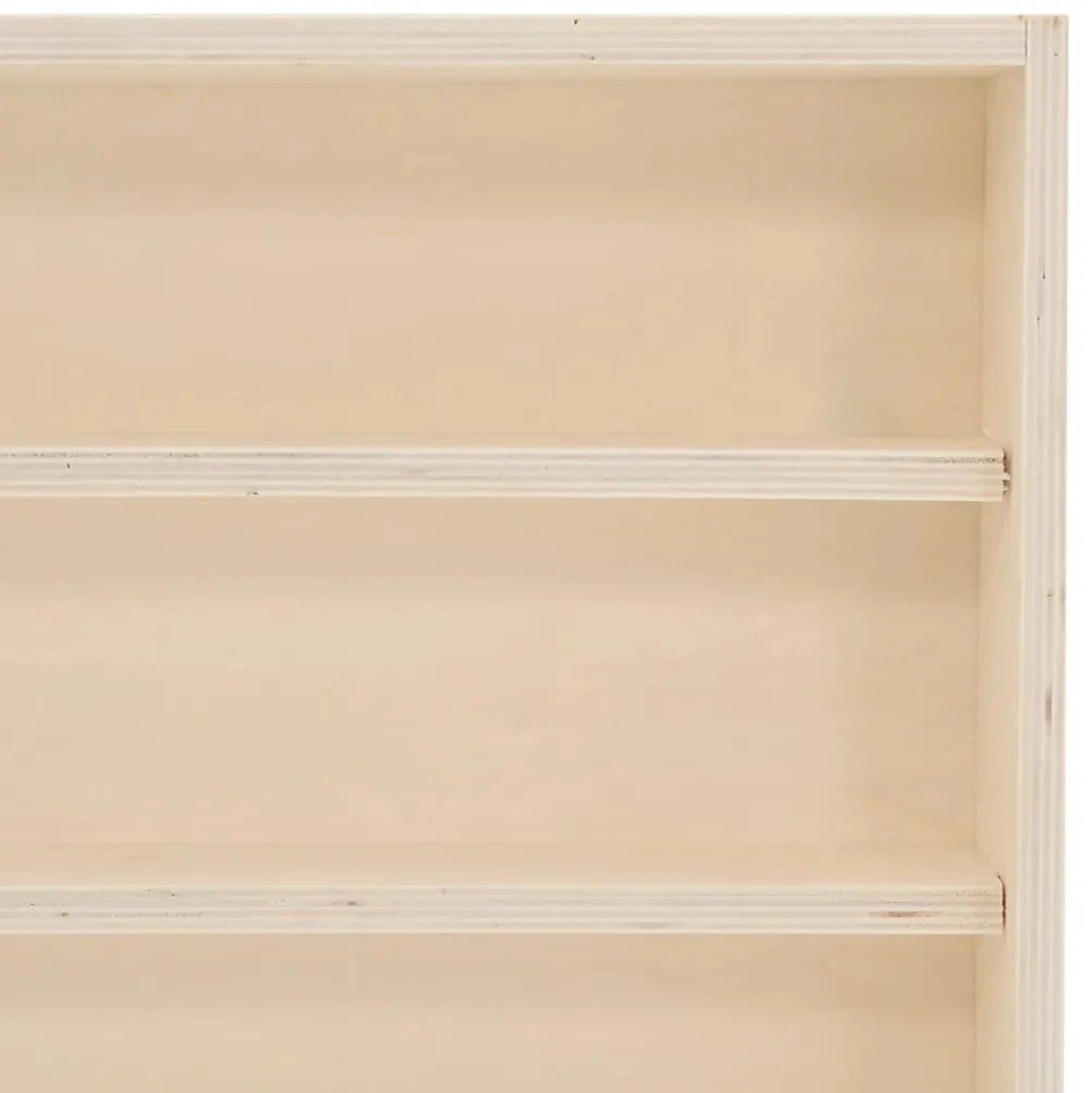 Vitrine de colecionador de madeira com portas 100x8,5x37 cm
