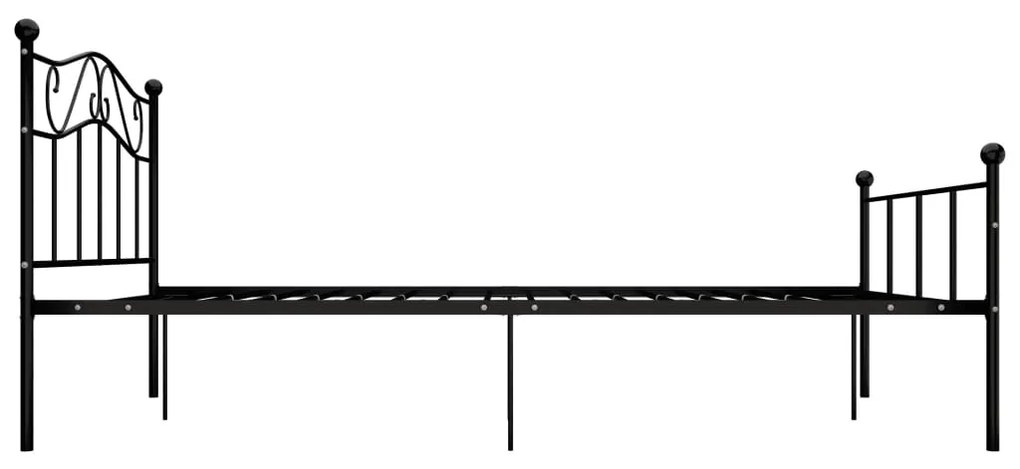 Estrutura de cama 120x200 cm metal preto