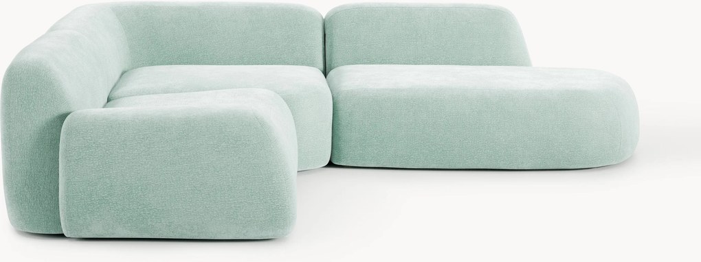 Sofá de canto modular com chaise longue Wolke (4 lugares)