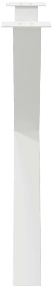 Pernas p/ mesa de jantar 3 pcs forma X 90x(72-73) cm aço branco