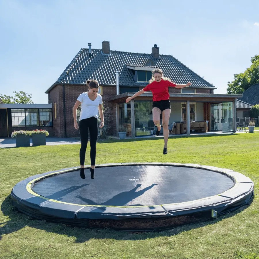 Trampolim desportivo redondo Silhouette ø427 cm - preto