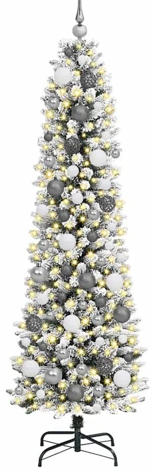 Árvore de Natal Slim Branco 180 cm PVC