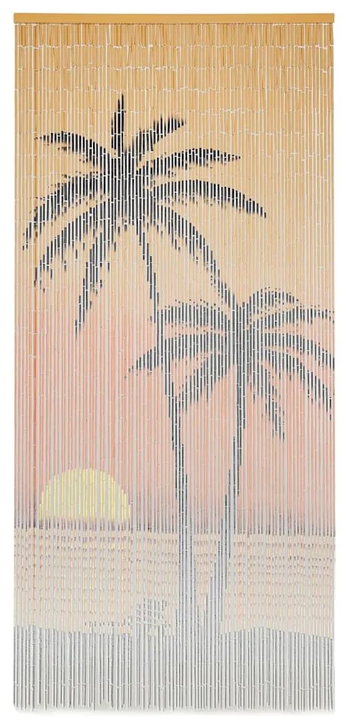 vidaXL Cortina mosquiteira em bambu 90x200 cm