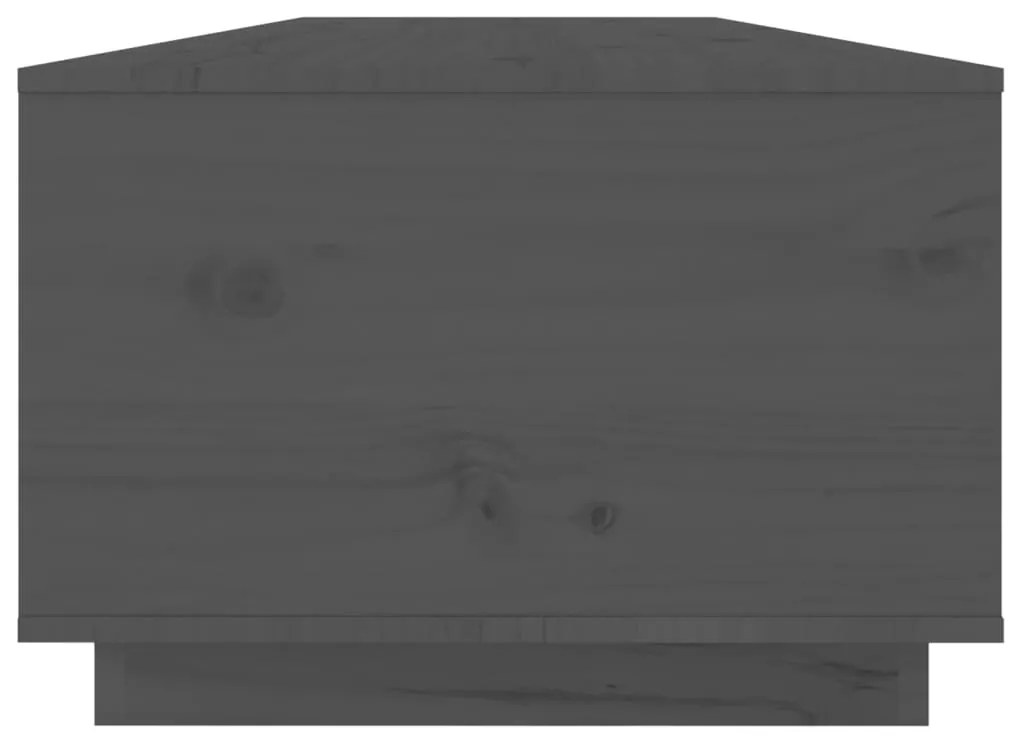 Mesa de centro 100x50x35 cm pinho maciço cinza