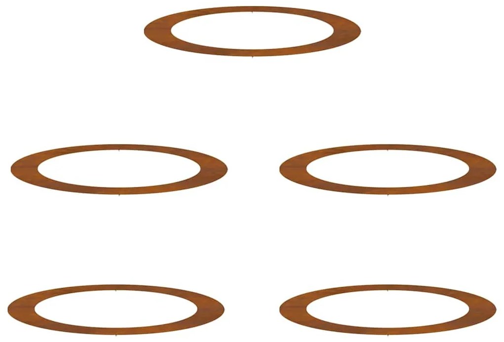 Vaso de Aço Corten Aço corten Grande Vasos Vaso de Aço Corten