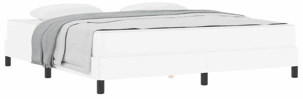 Cama Outros Branco Puro 180 x 200 cm Couro sintético