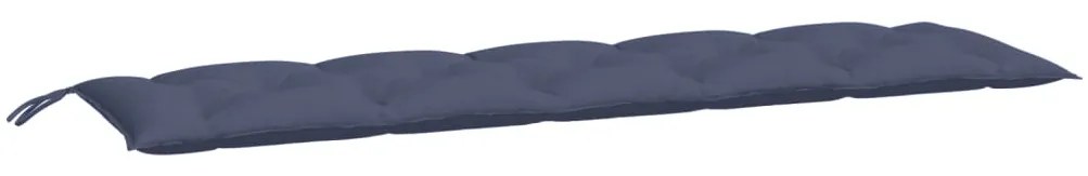 Almofadão p/ banco jardim 180x50x7cm tecido oxford azul-marinho