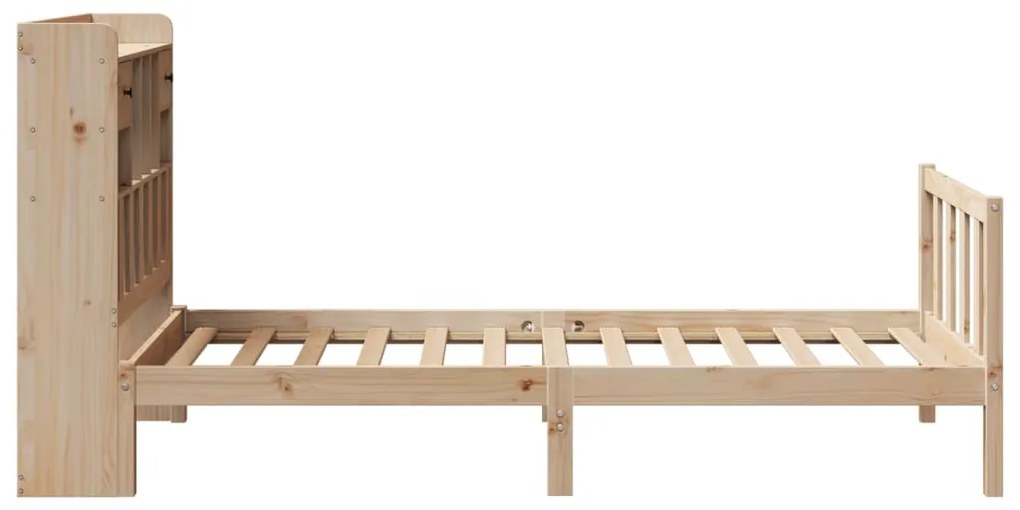 Cama com estante sem colchão 90x190 cm pinho maciço