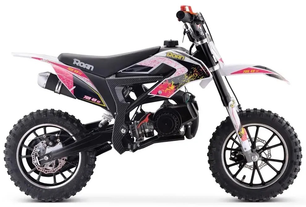 MINI MOTO PARA CRIANÇAS MINICROSS 709 GASOLINA 49CC 4.5CV ROSA
