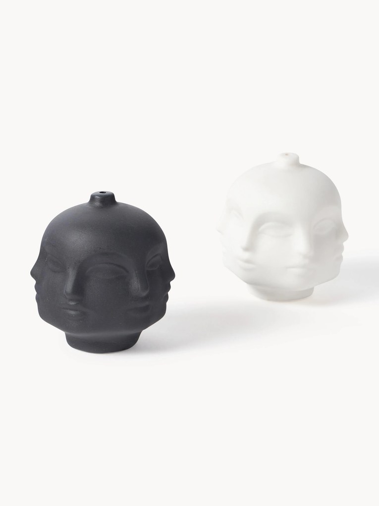 Moinhos de sal e pimenta em porcelana Dora Maar, conjunto de 2