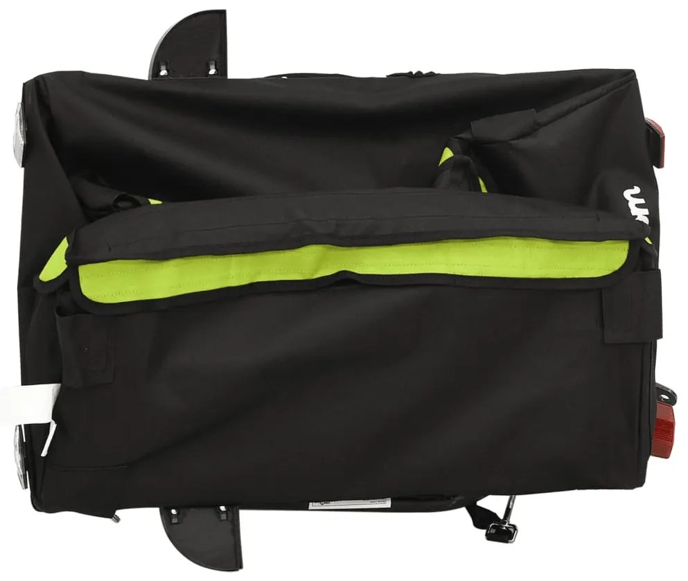 Reboque para bicicleta 30 kg ferro preto e verde