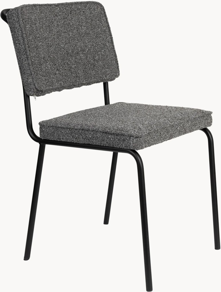 Cadeiras de jantar em bouclé Buddy, conjunto de 2