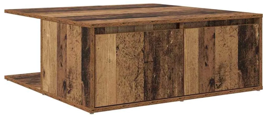 Mesa de centro com gaveta com armazenamento Madeira antiga 80 x 80 x 3