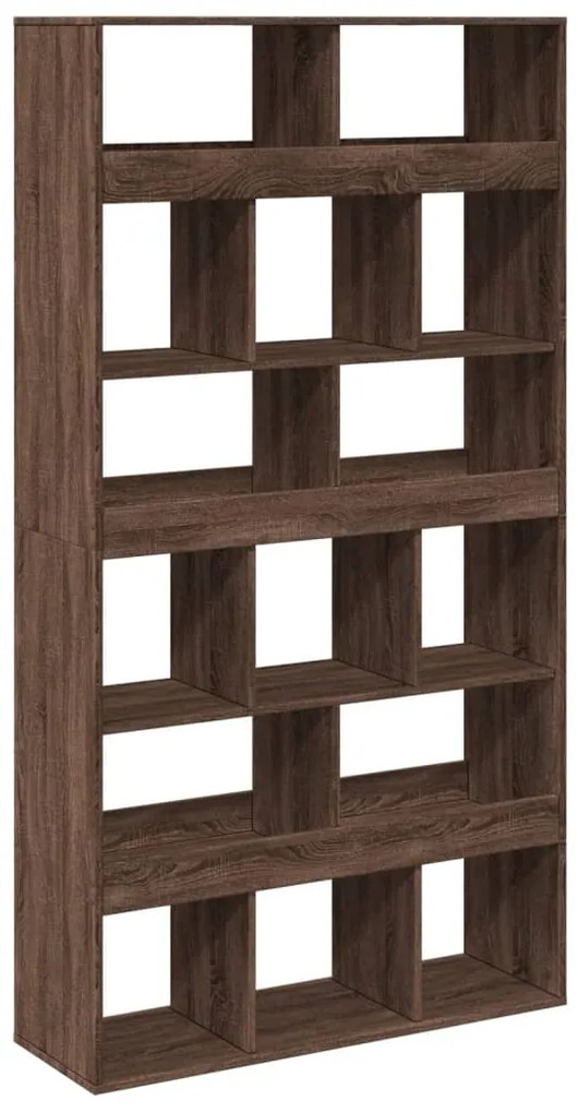 Estante 100x33x187,5 cm derivados de madeira carvalho castanho