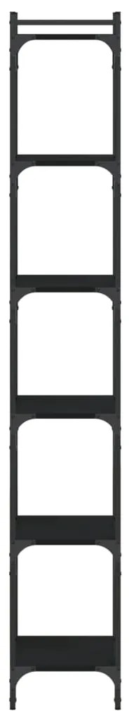 Estante c/ 6 prateleiras 40x30x86 cm derivados de madeira preto