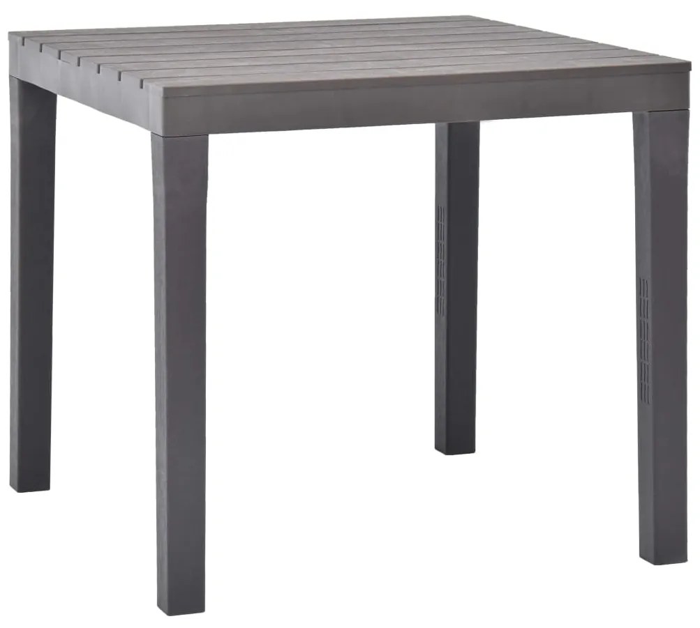 48785 vidaXL Mesa de jardim 78x78x72 cm plástico mocca