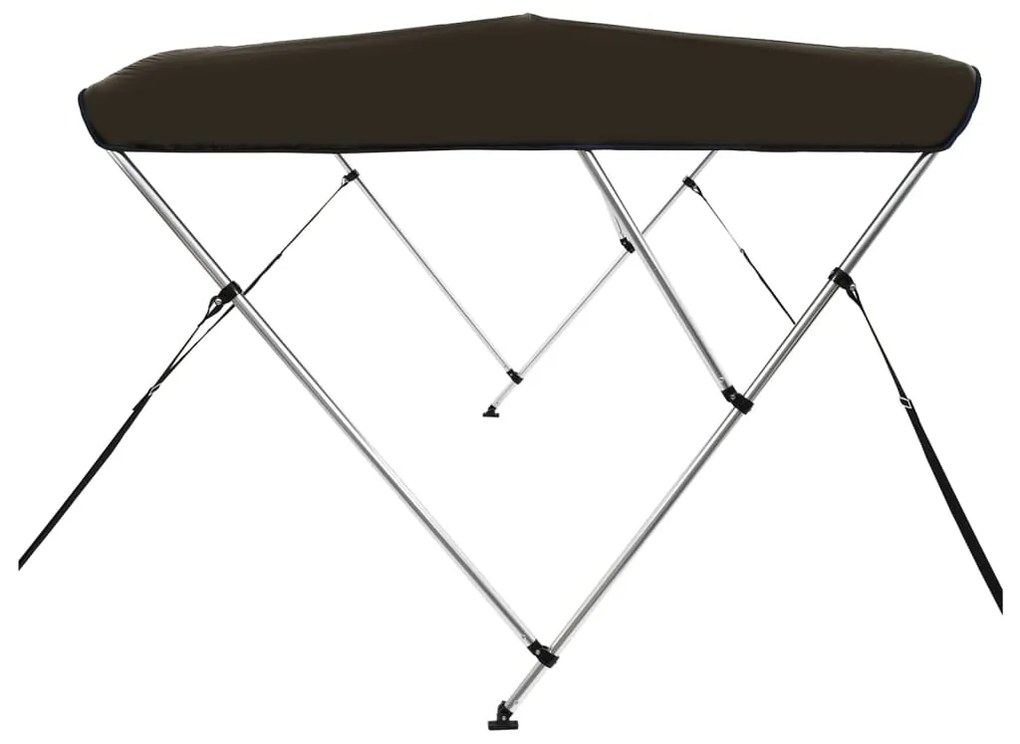 Toldo de 3 arcos Bimini 183x140x137 cm preto