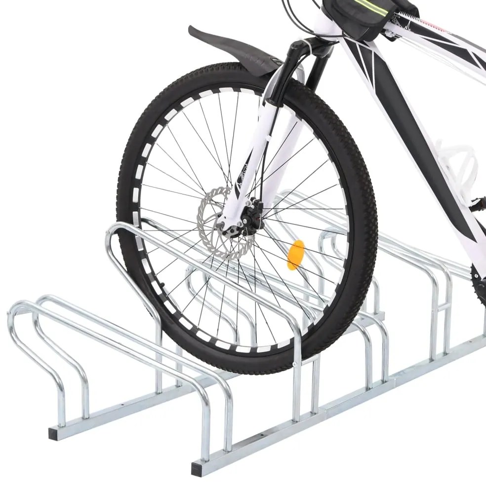 Suporte independente para 5 bicicletas aço galvanizado