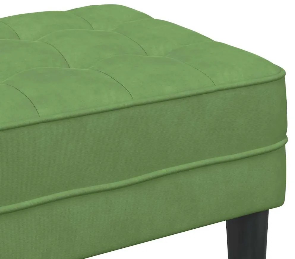 Banco Verde Claro 113x57x39 cm Veludo