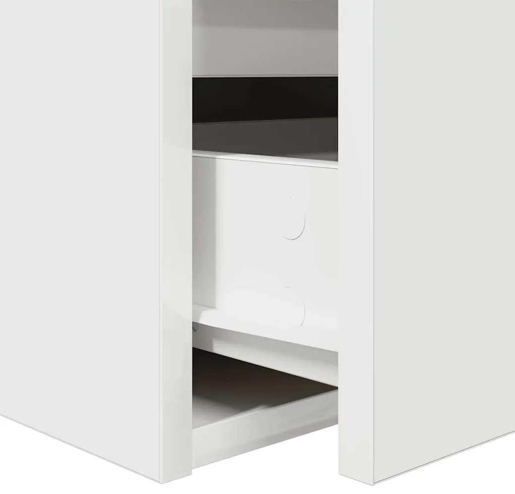 Mesas de cabeceira de parede 2 pcs 38x34x40cm branco