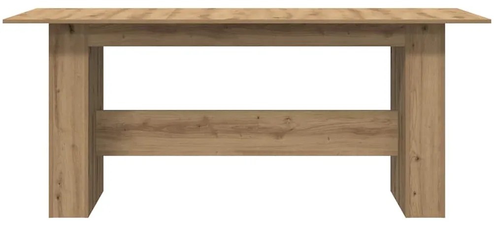 Mesa de jantar 180x90x76cm derivados madeira carvalho artisiano